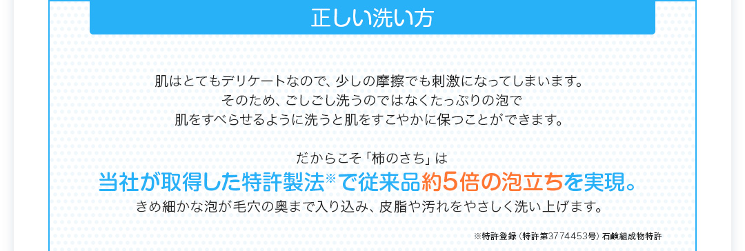 正しい洗い方