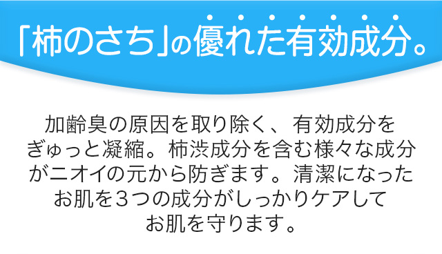 「柿のさち」の優れた有効成分。