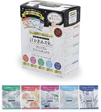 汗かきエステ気分シリーズ | 大阪の石鹸・入浴剤製造メーカー | 石けんや入浴剤等のスキンケア製品の株式会社マックス