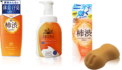 太陽のさちEX　薬用デオドラントボディソープ、太陽のさち　泡ボディソープ、太陽のさちEX　薬用石けん