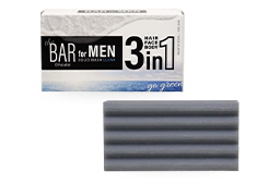 The Bar for Men 3 in 1 SOLID WASH CLEAR